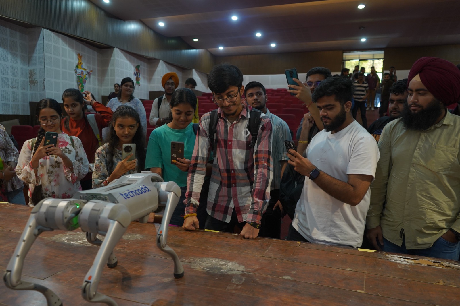 Robotics demo at TechCADD